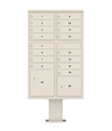 Cluster Mailbox Isolatedの写真素材