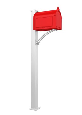 Metal Mailbox Isolatedの写真素材