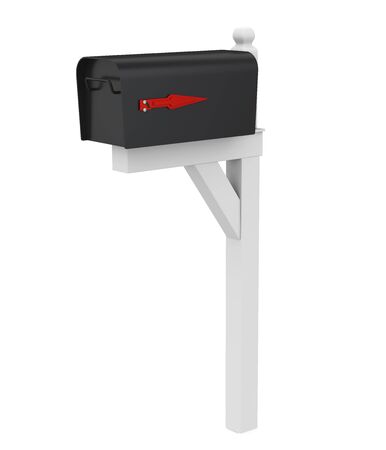 Metal Mailbox Isolatedの写真素材