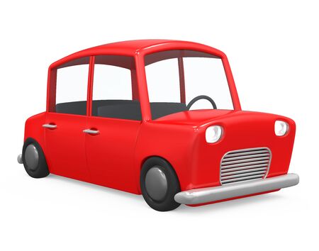 Cartoon Car Isolatedの写真素材