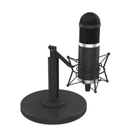 Studio Microphone Isolatedの写真素材