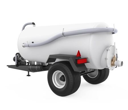 Water Tank Trailer Isolatedの写真素材