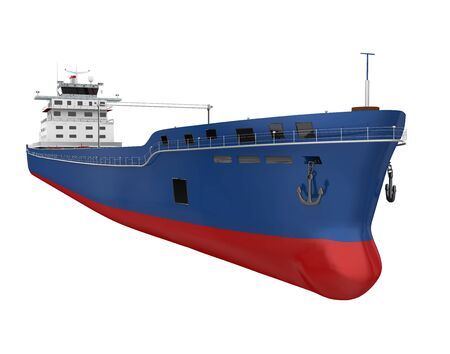 Freight Ship Isolatedの写真素材