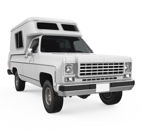 Camper Van Isolatedの写真素材