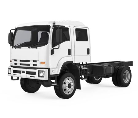 Semi-trailer Truck Isolatedの写真素材