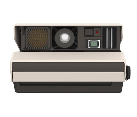 Vintage Instant Camera Isolatedの写真素材