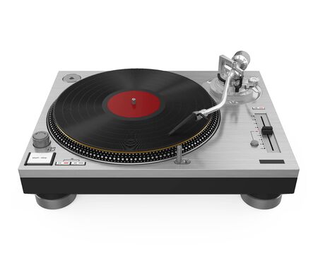 DJ Turntable Isolatedの写真素材