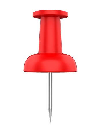 Red Thumbtack / Push Pin Isolatedの写真素材