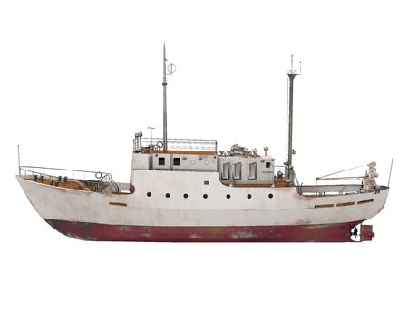 Fishing Ship Isolatedの写真素材