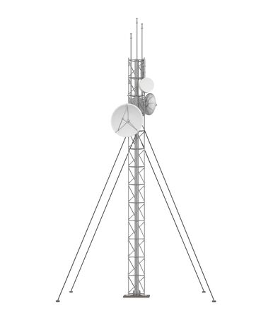 Communication Tower Isolatedの写真素材