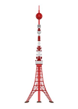 Communication Tower Isolatedの写真素材