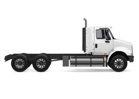 Semi-trailer Truck Isolatedの写真素材