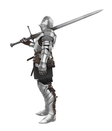 Medieval Knight Armor Isolatedの写真素材