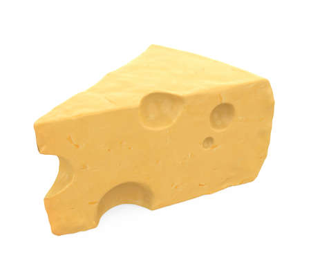 Piece of Cheese Isolatedの写真素材