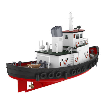 Tugboat Isolatedの写真素材