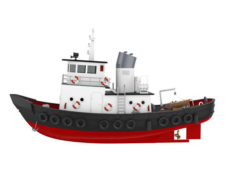 Tugboat Isolatedの写真素材