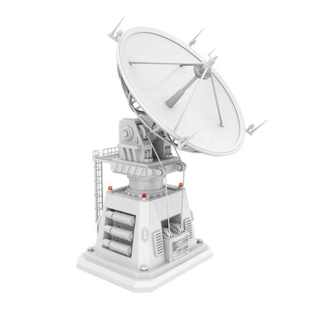 Satellite Dish Antenna Isolatedの写真素材