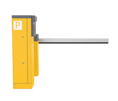 Parking Gate Barrier Isolatedの写真素材