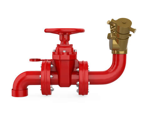 Fire Fighting Pipe Isolatedの写真素材