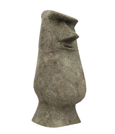 Moia Statue Isolatedの写真素材