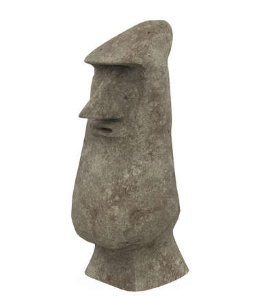 Moia Statue Isolatedの写真素材