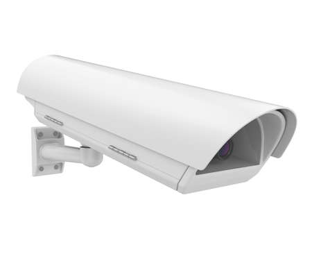 Surveillance CCTV Security Camera Isolatedの写真素材