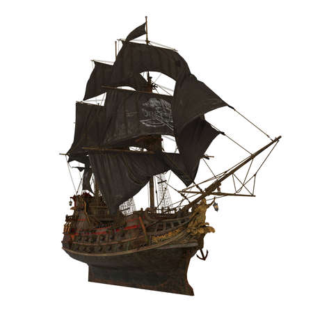 Sail Ship Isolatedの写真素材