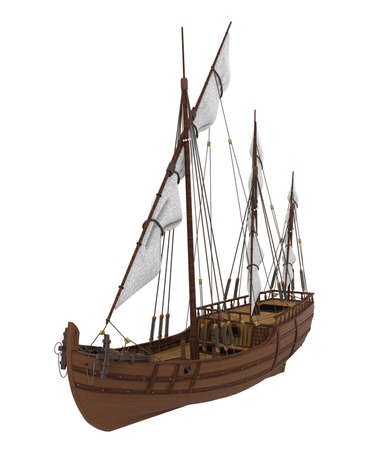 Sail Ship Isolatedの写真素材