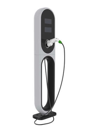 Electric Vehicle Battery Charger Isolatedの写真素材