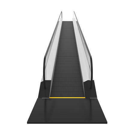 Moving Walkway escalator Isolatedの写真素材