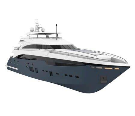 Pleasure Yacht Isolatedの写真素材