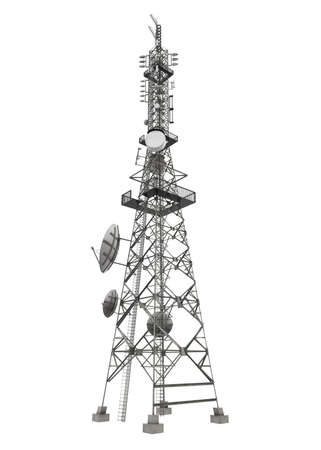 Communication Tower Isolatedの写真素材