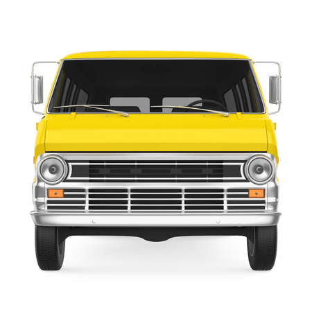 Old Van Isolatedの写真素材