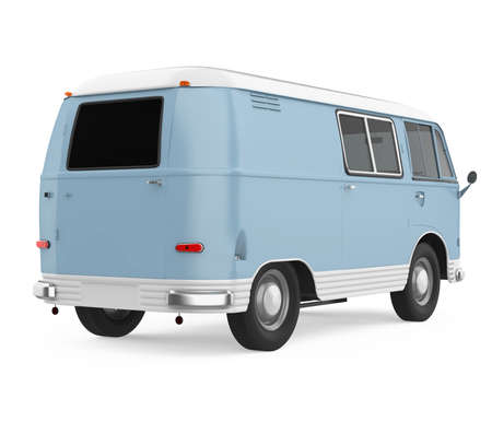 Old Van Isolatedの写真素材