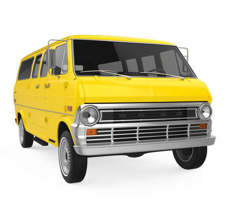 Old Van Isolatedの写真素材