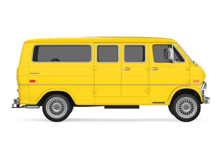 Old Van Isolatedの写真素材