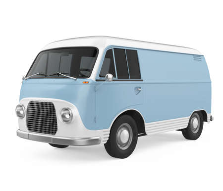 Old Van Isolatedの写真素材