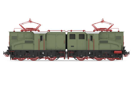 Diesel Locomotive Train Isolatedの写真素材