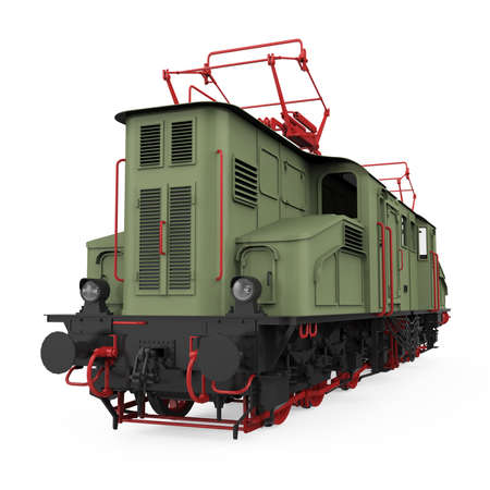 Diesel Locomotive Train Isolatedの写真素材