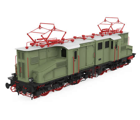 Diesel Locomotive Train Isolatedの写真素材