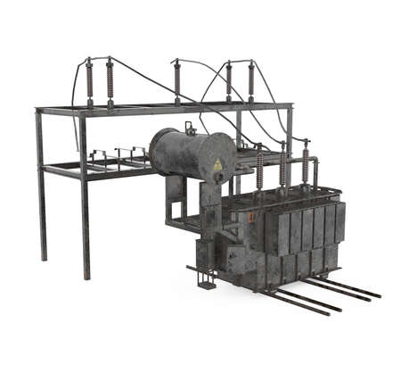 High Voltage Power Transformer Isolatedの写真素材
