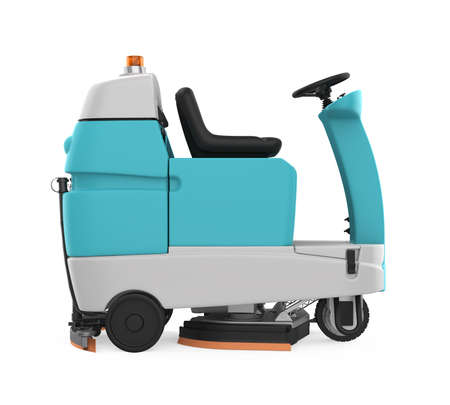Floor Scrubber Machine Isolatedの写真素材