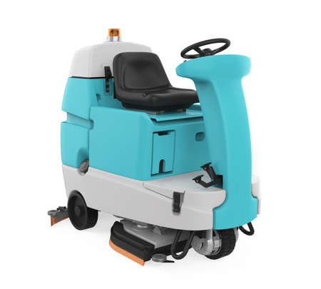 Floor Scrubber Machine Isolatedの写真素材