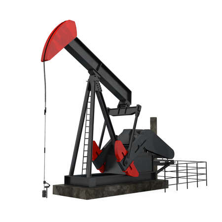 Oil Pump Jack Isolated
