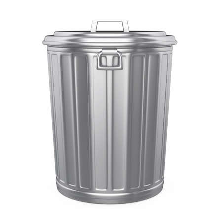 Garbage Trash Bin Isolatedの写真素材
