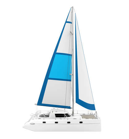 Catamaran Boat Isolatedの写真素材