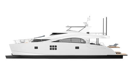 Catamaran Boat Isolatedの写真素材
