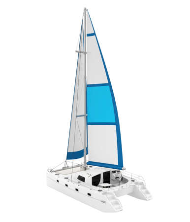 Catamaran Boat Isolatedの写真素材