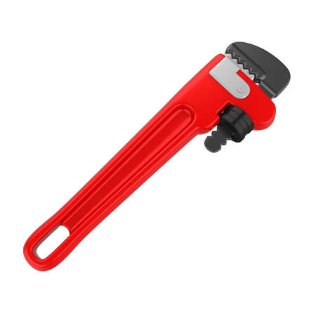 Pipe Wrench Isolatedの写真素材