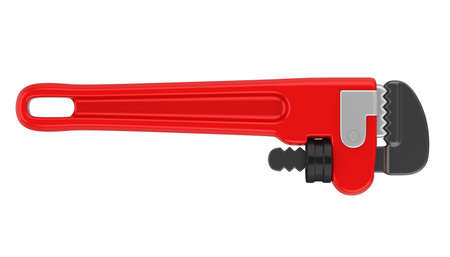 Pipe Wrench Isolatedの写真素材